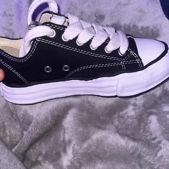 Kids Black and White Sneakers